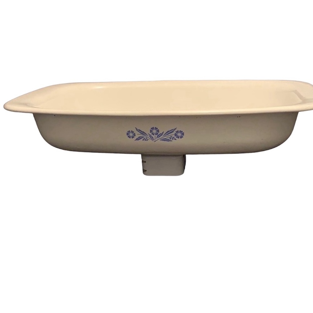 CorningWare Blue Cornflower P-21 Open Roaster Pan